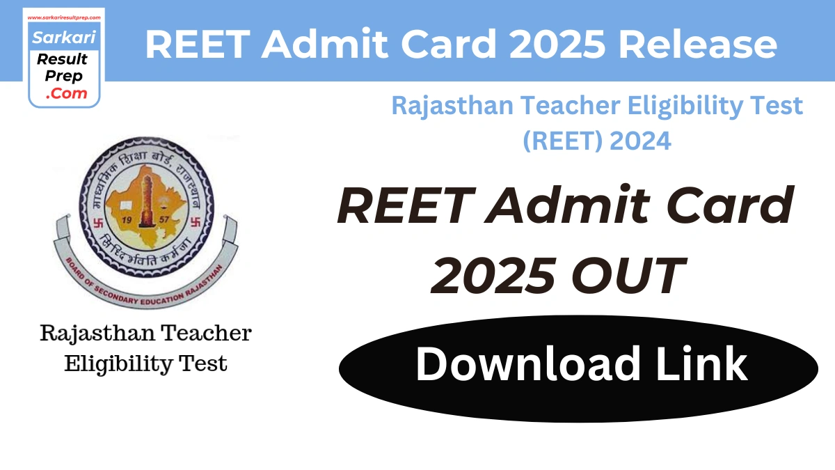 REET Admit Card 2025